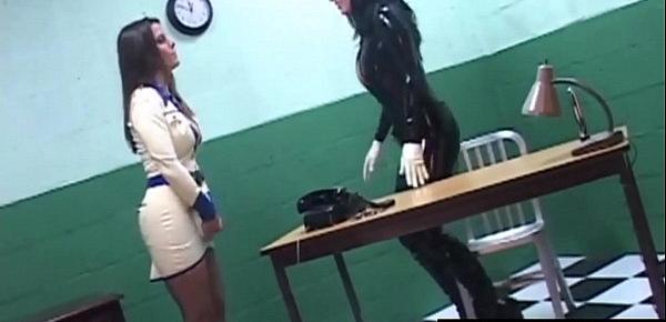  Sexy Latex Rubber Doll Worshiped By Slave Cadet Heather Silk